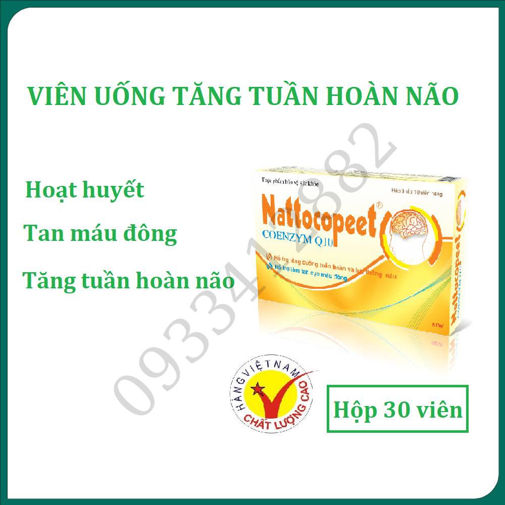 Nattocopeet – viên uống giúp lưu thông máu, giảm đau đầu, hoa mắt, chóng mặt Hàng Chính Hãng Công Ty