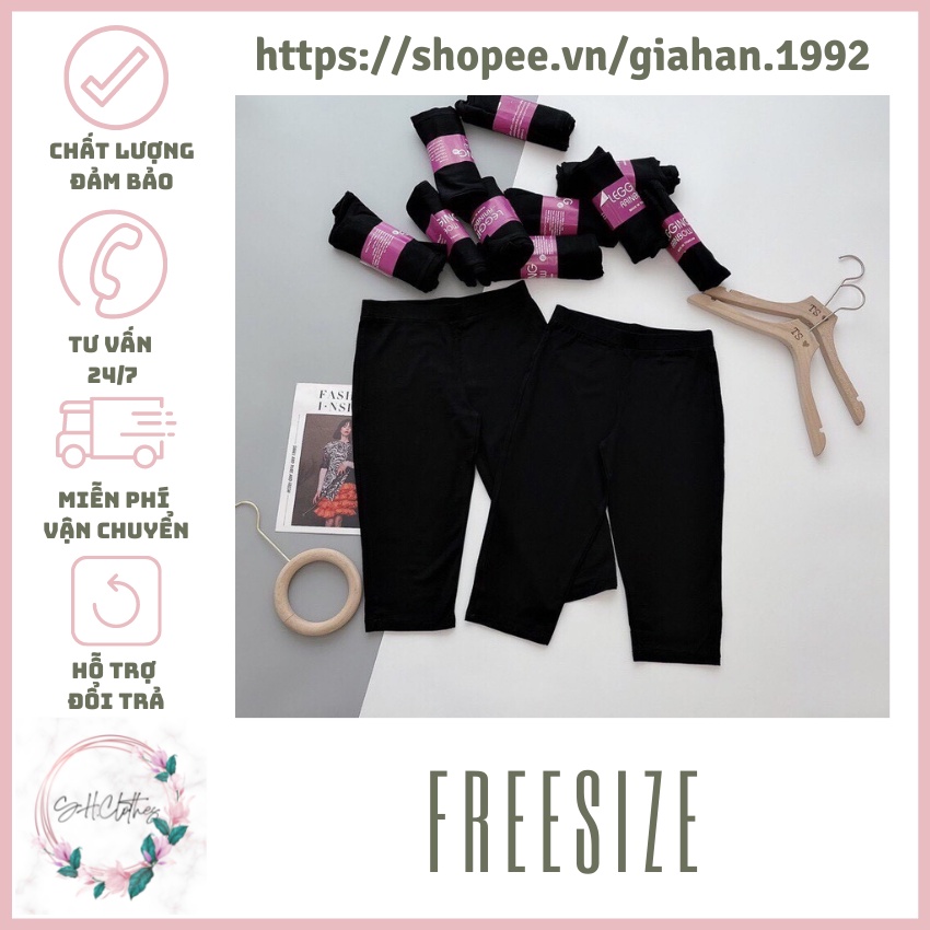 Quần Legging Lửng Nữ,Quần Tập Gym,Tập Yoga Lửng Ngố Siêu giãn,Siêu Nâng Mông,Chất Đẹp Dày Dặn Freesize