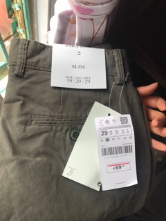 Quần nam size 29