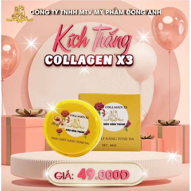 [Chính Hãng] Kích Trắng Collagen X3