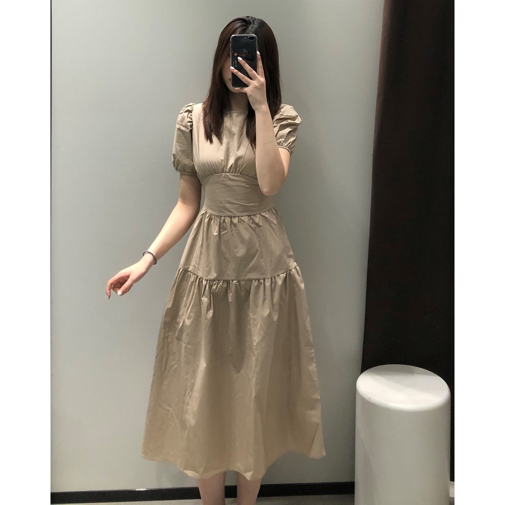 Đầm maxi trơn BOWEN