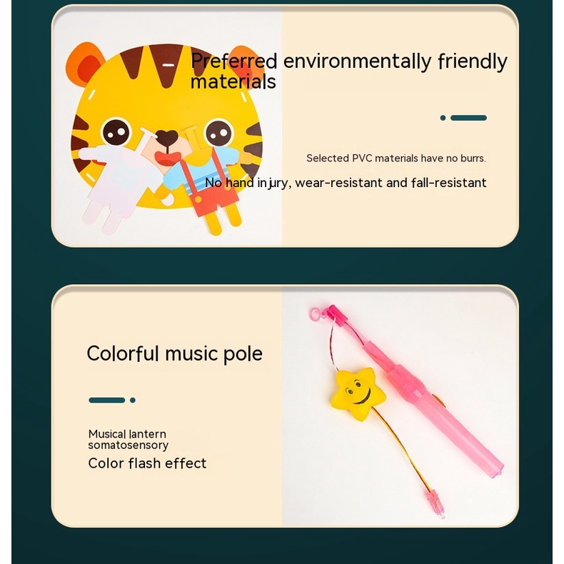 Đèn Lồng Bằng pvc Phát Nhạc Họa Tiết Hoạt Hình Dễ Thương Cho Bé