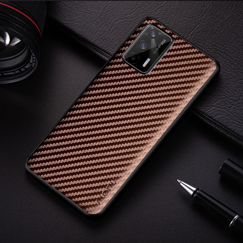 Ốp Điện Thoại Dẻo Họa Tiết Sợi Carbon Thời Trang Cho OPPO Realme GT Neo Flash X7 Max Realme Q3 Pro 5G