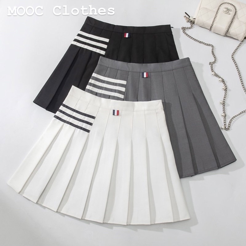 CHÂN VÁY THOM BROWNE XẾP LY