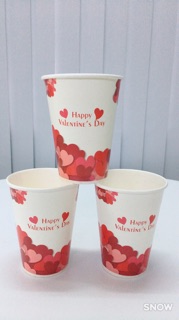 Combo 10 ly giấy Valentine kèm nắp