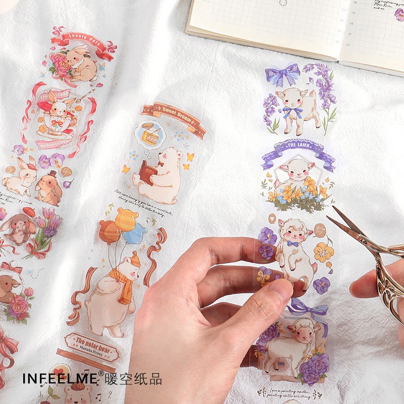 Dãi nhãn dán sticker hoạt hình đáng yêu Tả Bí Lù Store