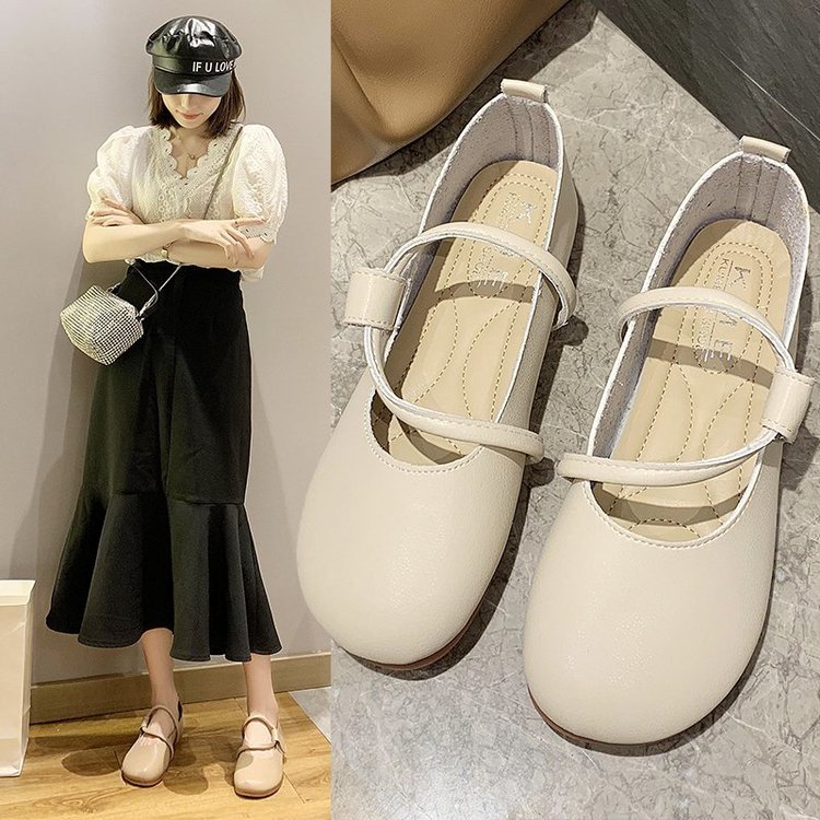 [ Mã 66CBSALE giảm 30K đơn 200K] Giày búp bê mũi tròn dễ thương cho nữ | BigBuy360 - bigbuy360.vn