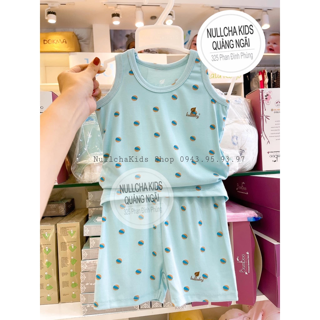 Bộ Sát Nách Lullaby Vải Quả Peptit Cotton Cao Cấp Bé Trai Bé Gái Mã LULSN