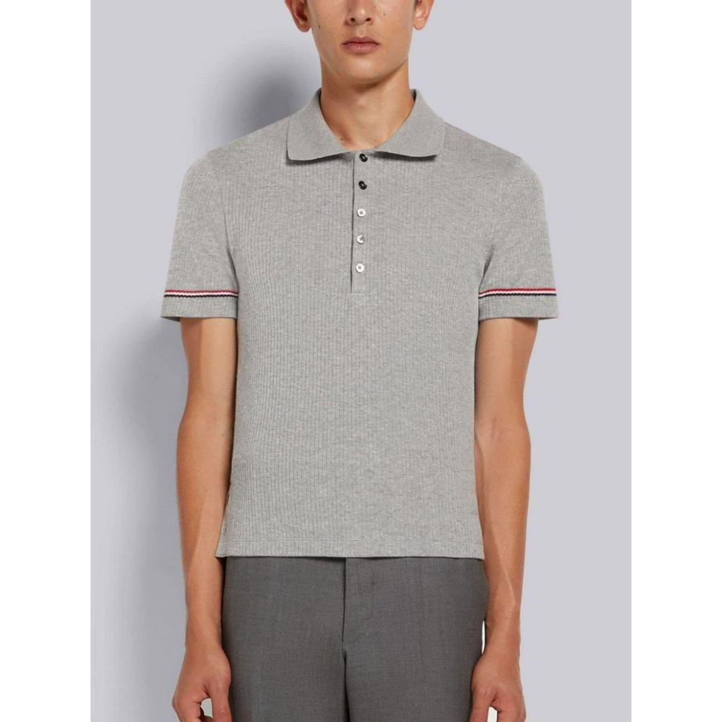 Áo Polo Len Thom Browne Viền Ống Tay