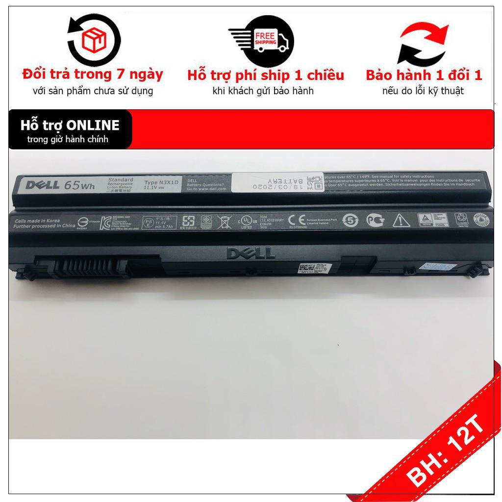 [BH12TH] Pin Dell Latitude E5420 E5430 E5520 E5530 E6420 E6430 E6520 E6530- logo D.ell mã pin T54FJ-60wh