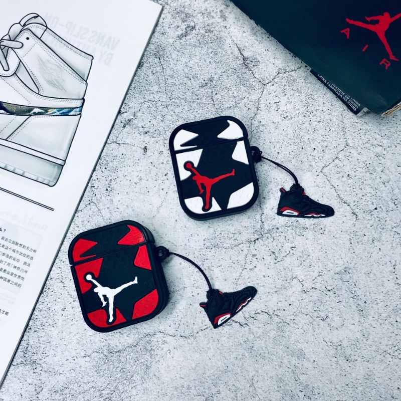 Vỏ Bảo Vệ Hộp Sạc Tai nghe không dây Apple Airpods Pro 2 3 1 Bằng Silicon Mềm Hình Giày Thể Thao Air Jordan