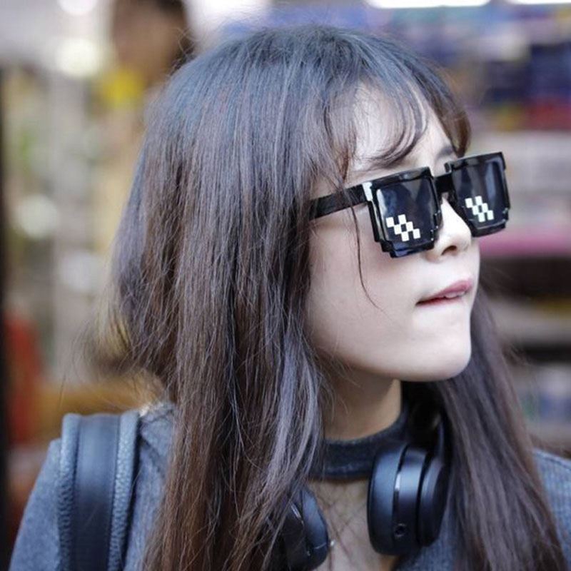 Coding Pixel Trendy Sunglasses Fashion 1 PCS Mosaic Cool