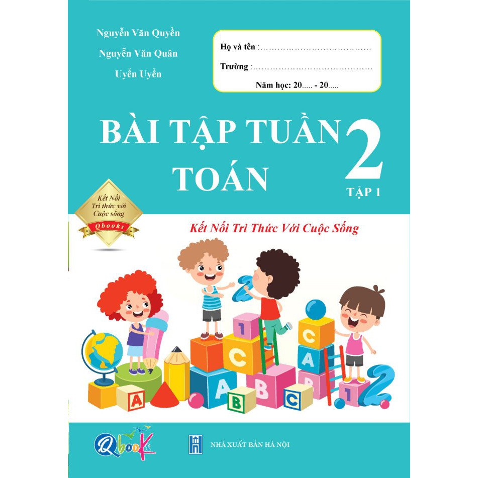 Sách - Combo Bài Tập Tuần Toán và Tiếng Việt 2 - Kết Nối Tri Thức Với Cuộc Sống - Tập 1 (2 cuốn)