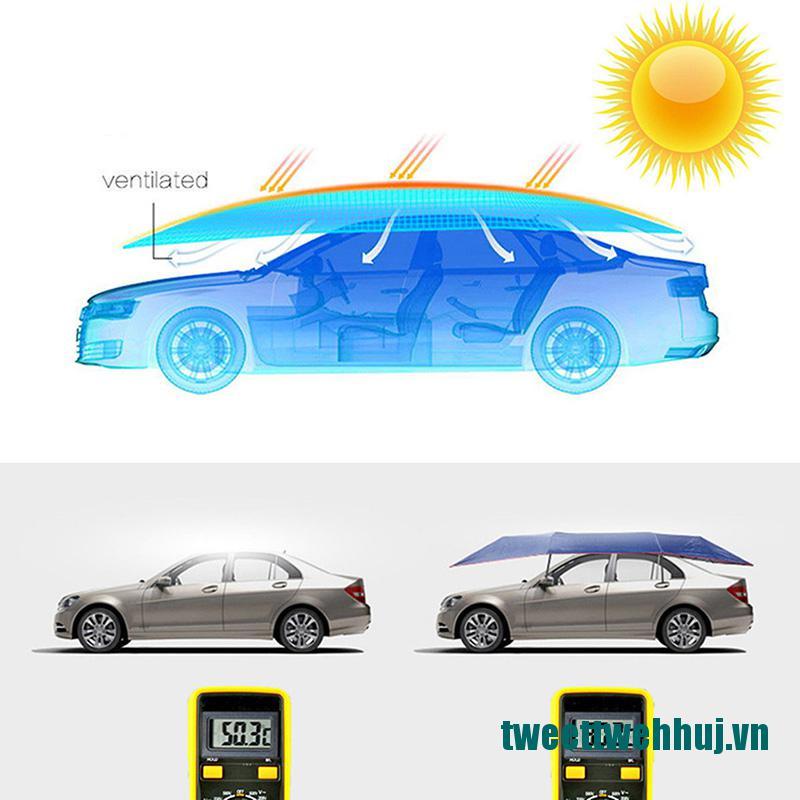 Dù che nắng chống tia uv chống thấm nước kích thước 4x2.1m cho xe hơi
