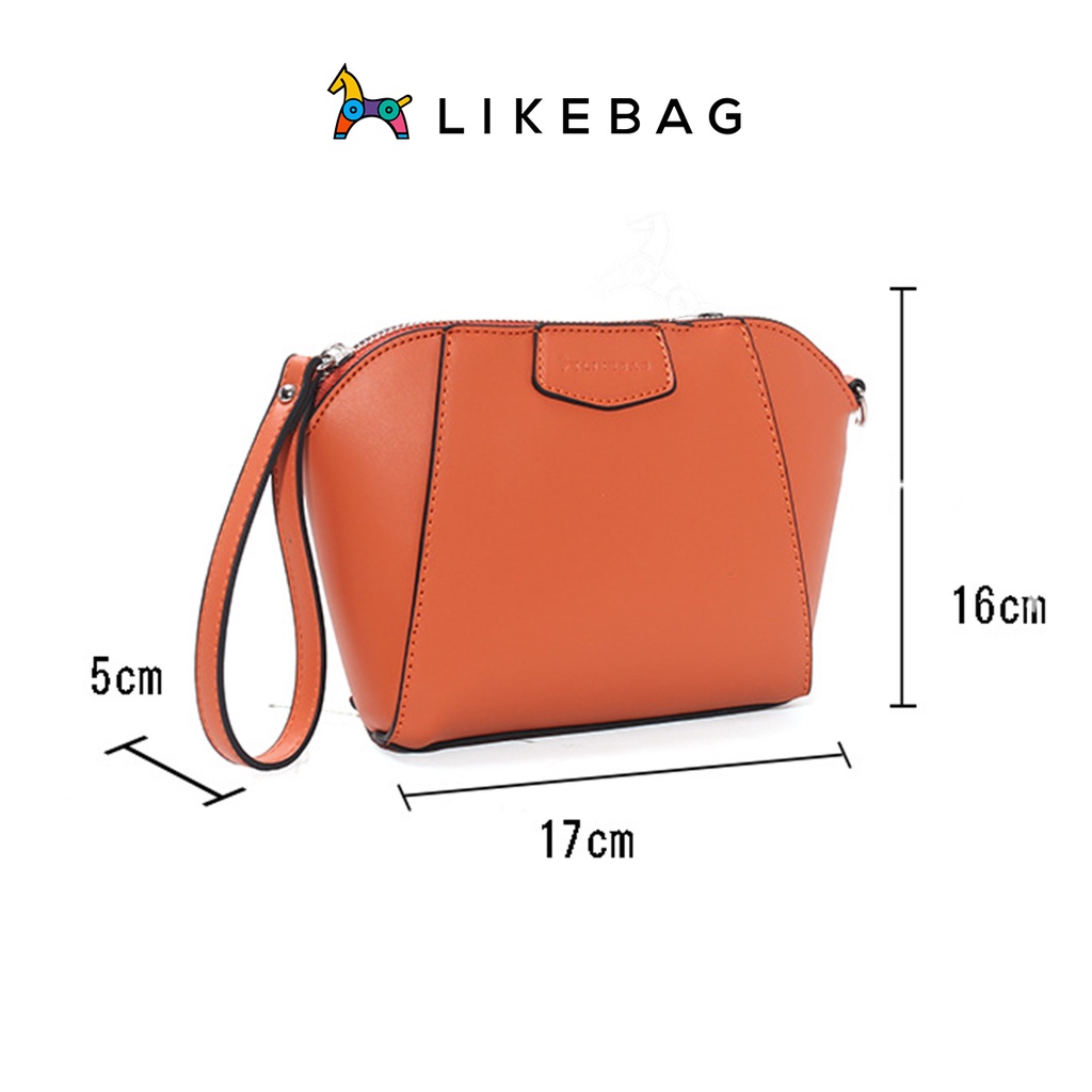 Túi đeo chéo LIKEBAG da PU cao cấp, chuẩn form thanh lịch 217XK2176 - LIBAGI