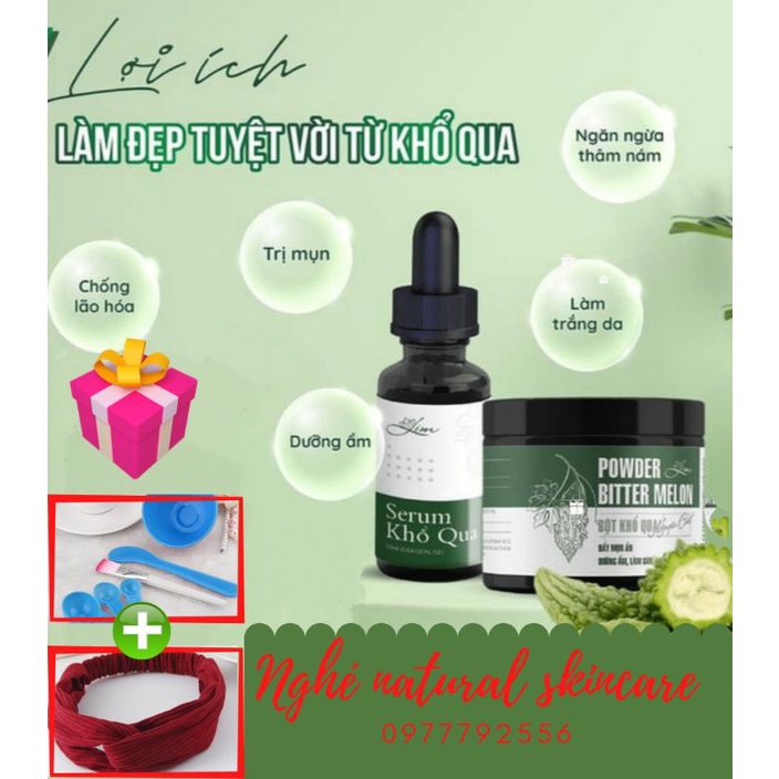 COMBO SERUM Khổ qua và bột khổ qua rừng