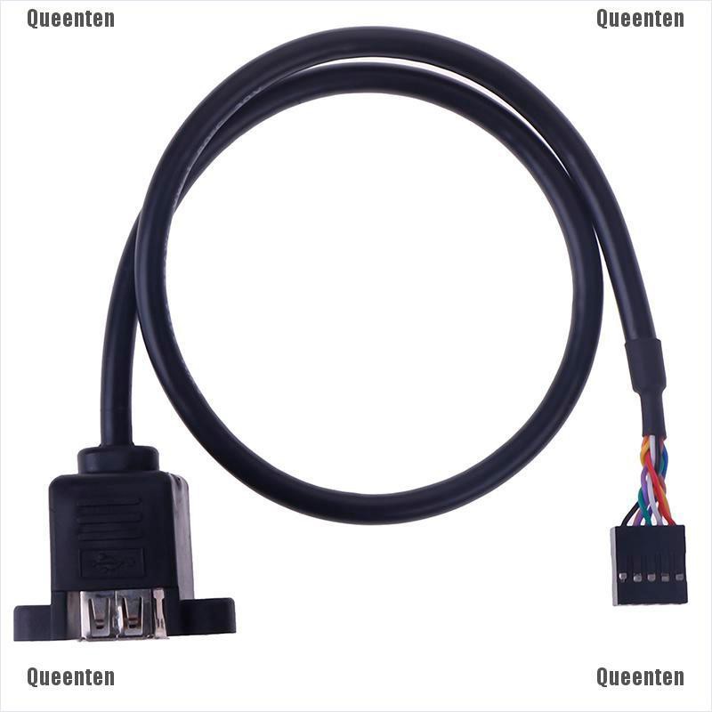 Dây cáp mở rộng chuyển đổi đầu bo mạch chủ 9 chân sang 2 cổng USB 2.0 Female