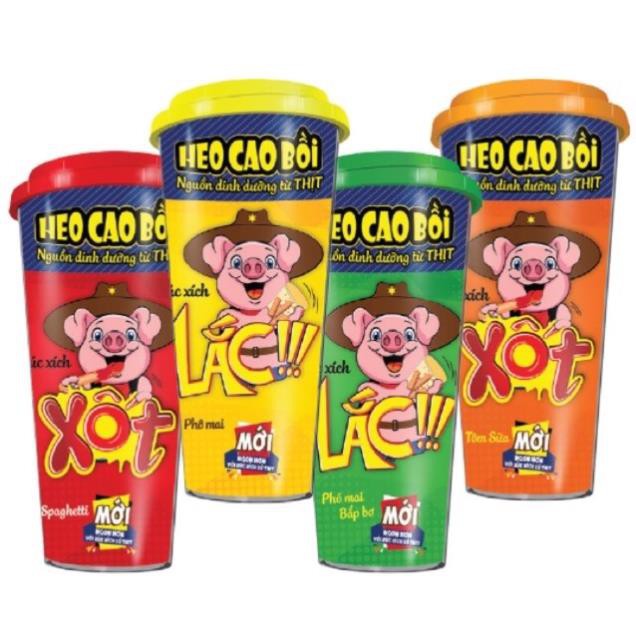 Hộp xúc xích lắc heo cao bồi (1 hộp 4 gồm 4 cây xúc xích)