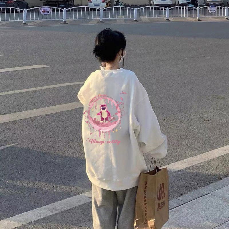 NRVP Áo Thun Tay Dài Oversize In Họa Tiết Phong Cách Hàn Quốc Thời Trang Cho Nam Và Nữ