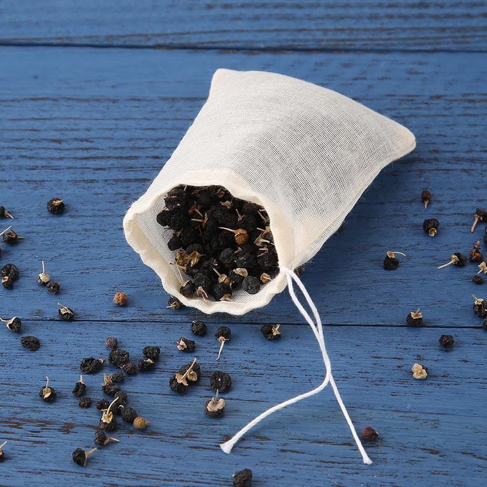 Túi Lọc Trà Bằng Vải Cotton Tái Sử Dụng Được Không Tẩy Trắng