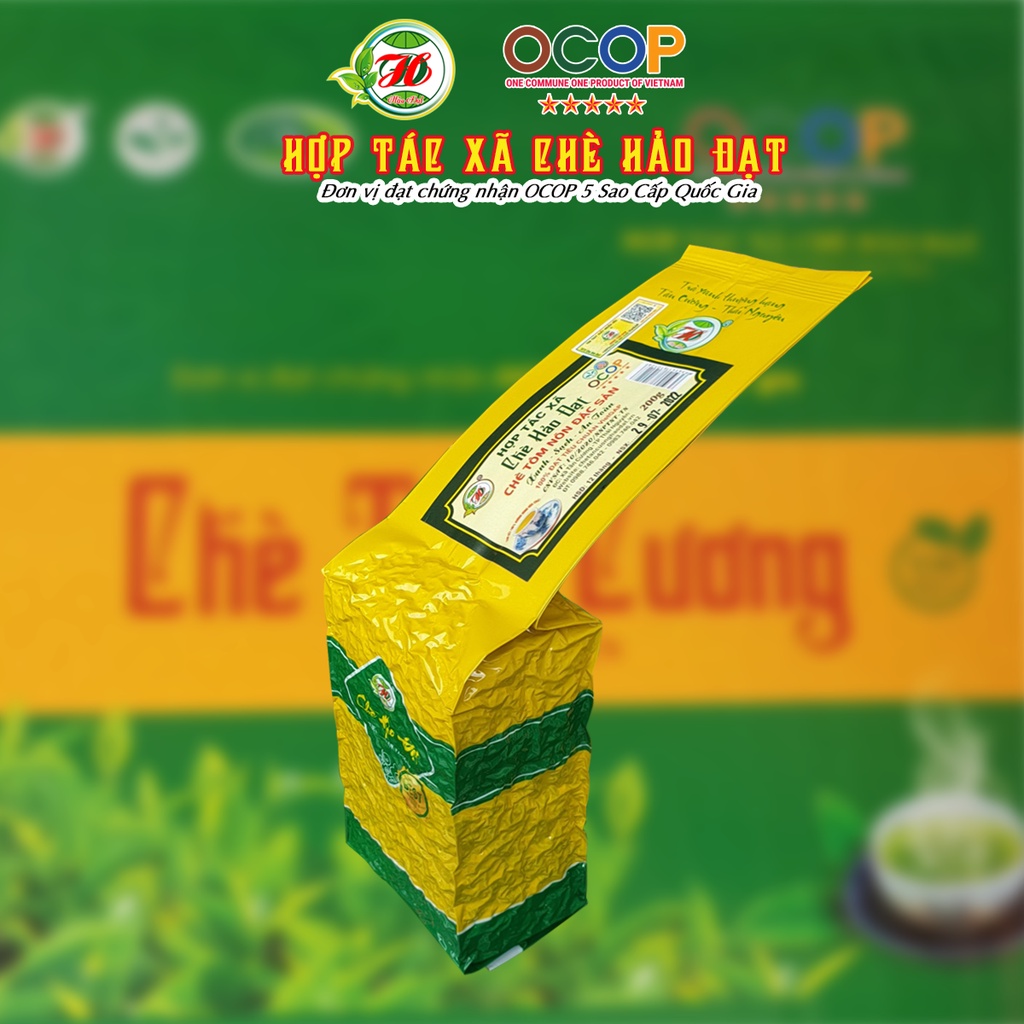Chè  Thái Nguyên Tân Cương HẢO ĐẠT Tôm Nõn Đặc Sản