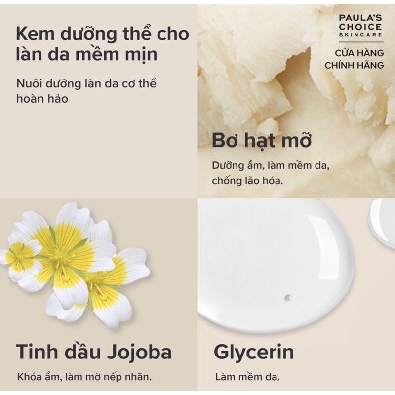 Kem dưỡng thể siêu mềm mịn Paula's Choice Daily Replenishing Body Cream 210ml 3450