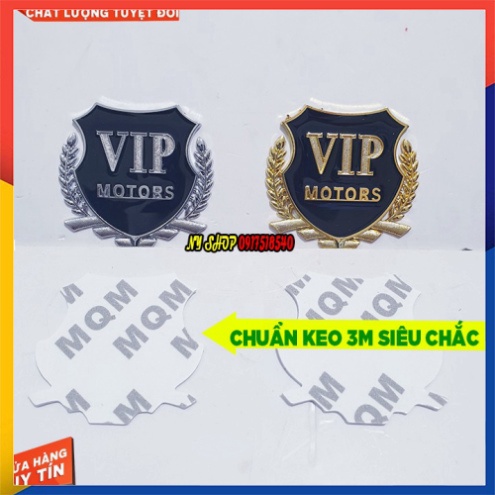 Logo HONDA / VIP Motors Kim Loại Dán Ô Tô, Xe Máy SH2012 - SH 2020, AB.. (GIÁ 1 CHIẾC)