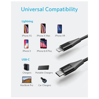 Powerline+ II USB C to Lightning Cable [3 ft Apple MFi Certified]