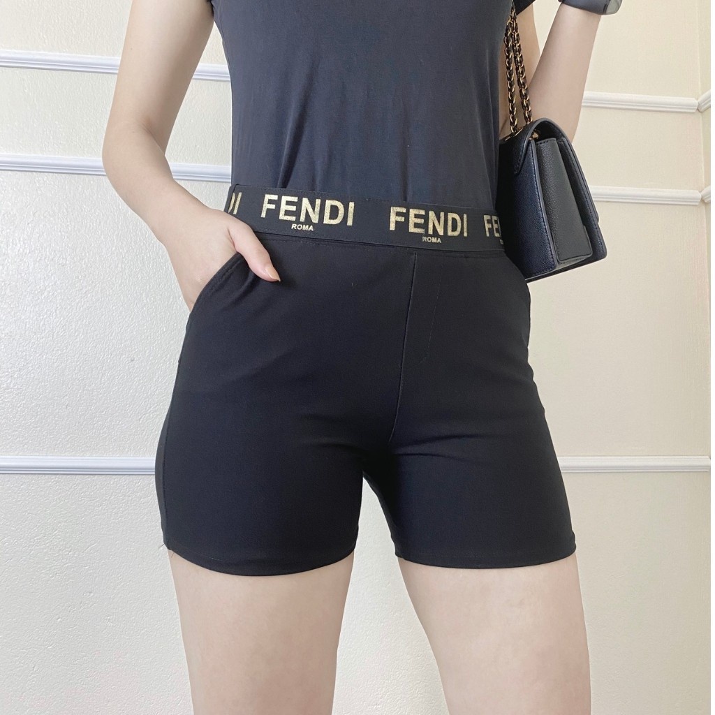 Quần short nữ chất Umi Hàn co giãn 4 chiều, quần đùi nữ cạp cao chun hoạ tiết siêu hót | BigBuy360 - bigbuy360.vn