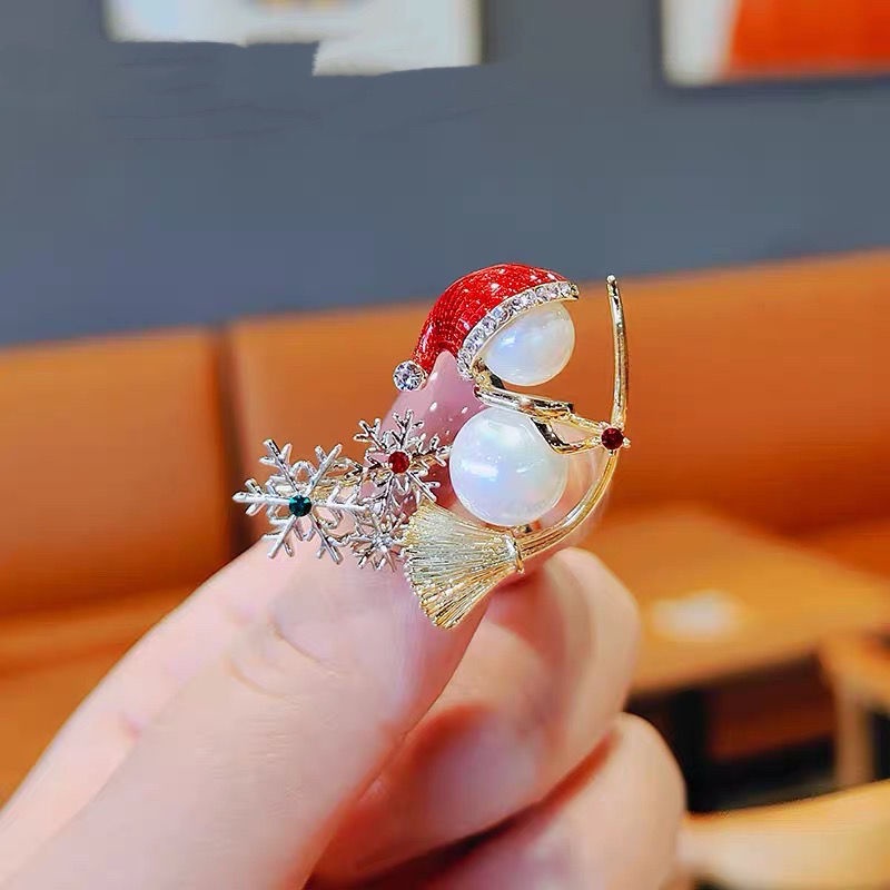 Ghim cài áo GAVINBROWN hình người tuyết nhỏ dễ thương phong cách nhật bản