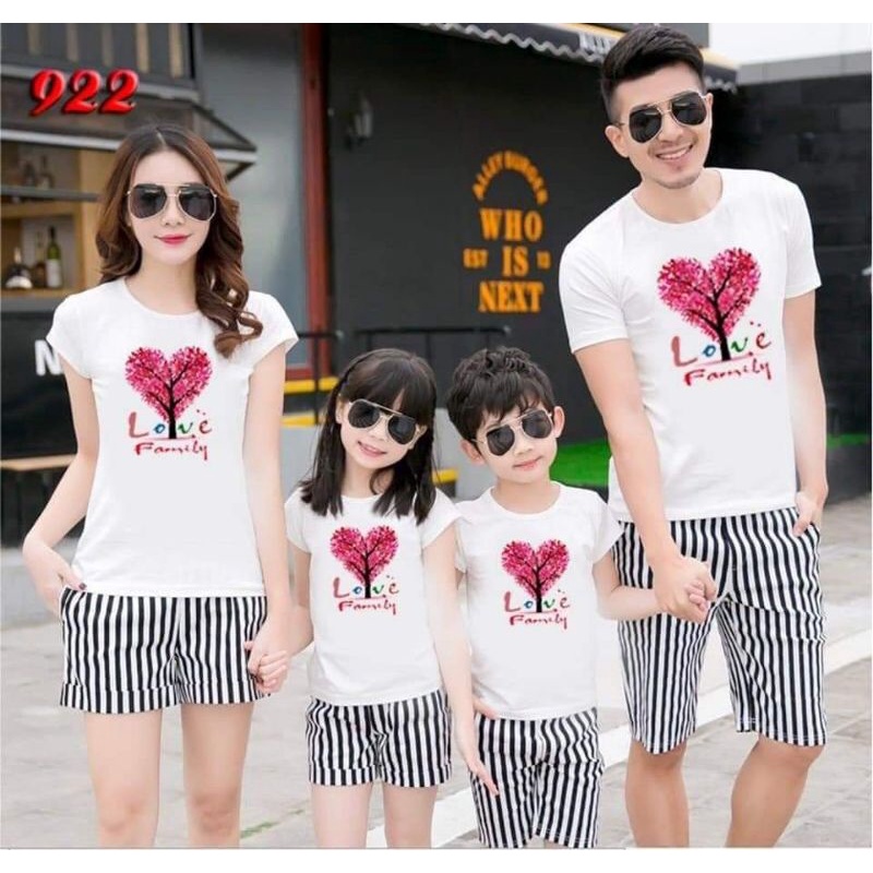 Áo gia đình , áo nhóm cây trái tim . Family store
