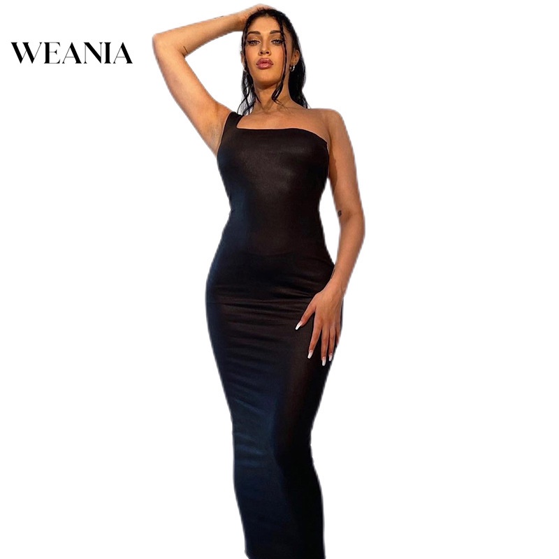 Đầm Dài Hở Lưng Màu Trơn Quyến Rũ Thời Trang Dành Cho Nữ