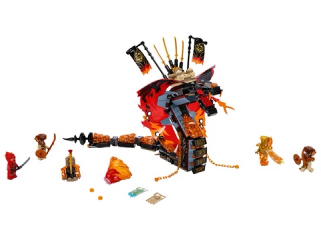 Lắp ráp Ninjago 11329 / 60097 Rắn Lửa Khổng Lồ Tấn Công