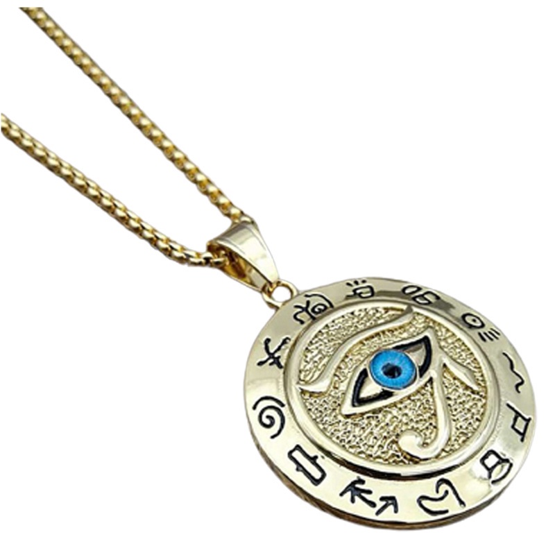 Vòng cổ thép không gỉ mặt hình mắt Amulet thời trang