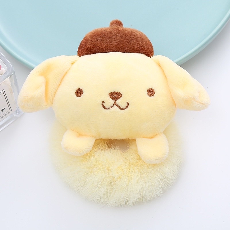 Cột tóc lông mịn hình thú Kuromi nhồi bông xinh xắn phong cách hàn quốc