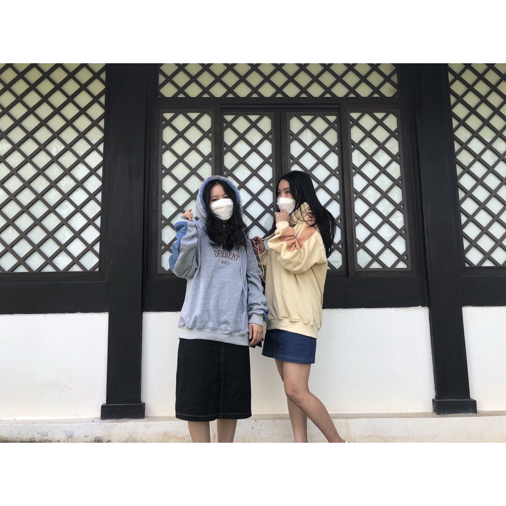 Áo khoác Hoodie nam nữ form rộng tay phồng Difierent, Áo khoác Hoodie nỉ bông 2 lớp cực yêu phong cách Hàn Quốc | BigBuy360 - bigbuy360.vn