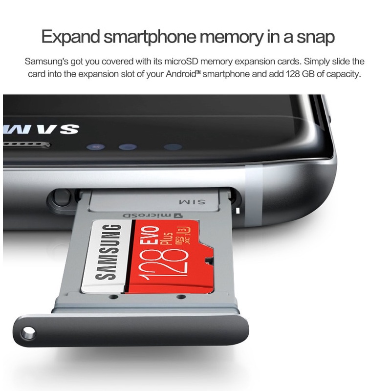 SAMSUNG Thẻ Nhớ Micro SD EVO Plus 128GB 256GB 512GB Tốc Độ Cao Hỗ Trợ Thẻ Nhớ Microsd TF 10 Microsd