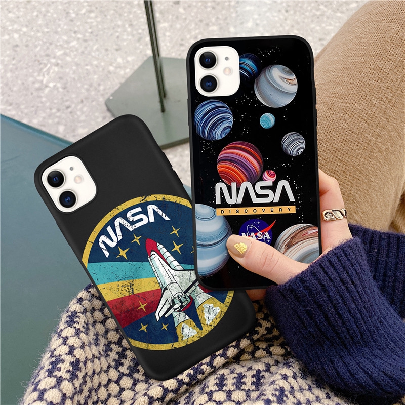 Ốp điện thoại bằng nhựa mềm mặt nhám họa tiết không gian vũ trụ NASA iPhone 11 11Pro 11ProMax 6 6s 7 8 X XS XR XSMAX | BigBuy360 - bigbuy360.vn