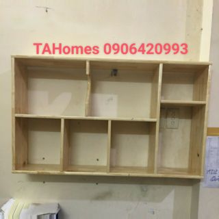 Kệ sách gỗ treo tường 1m