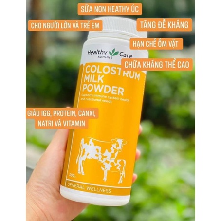 Sữa Bò Non Healthy Care Colostrum Milk Power Úc Hộp 300g - Mẫu Mới