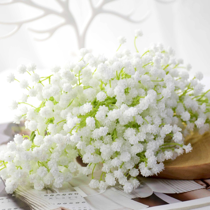 Hoa nhỏ hoa nhân tạo gypsophila bó hoa giả hoa trang trí đám cưới tươi nhỏ