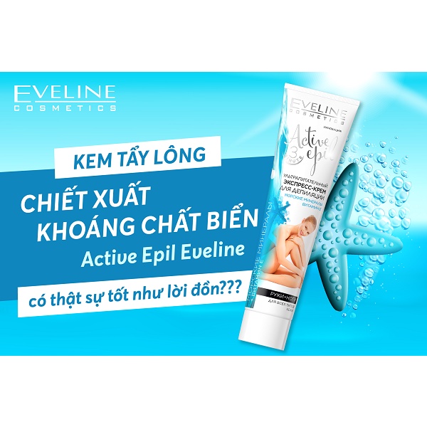 Kem Tẩy Lông Hữu Cơ Eveline 125ml Dành Cho 3 Vùng Bikini, Da Nhạy Cảm Không Gây Kích Ứng