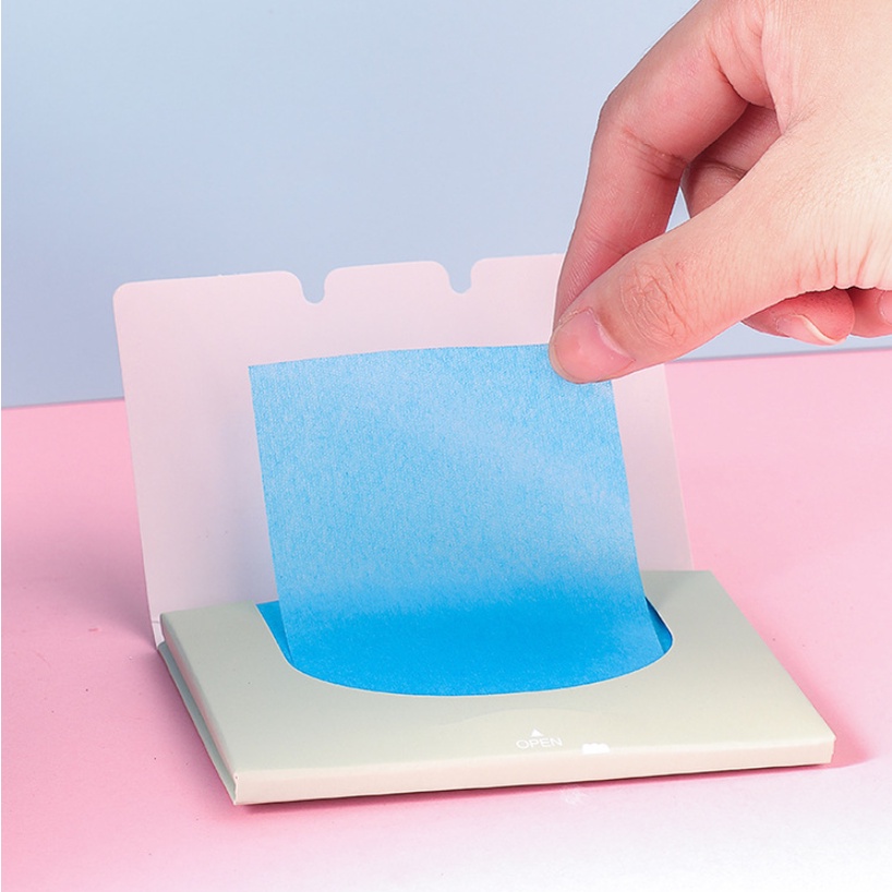 Hộp 50 giấy thấm dầu da mặt nhỏ gọn tiện lợi-Giấy Thấm Dầu Nội Địa Trung