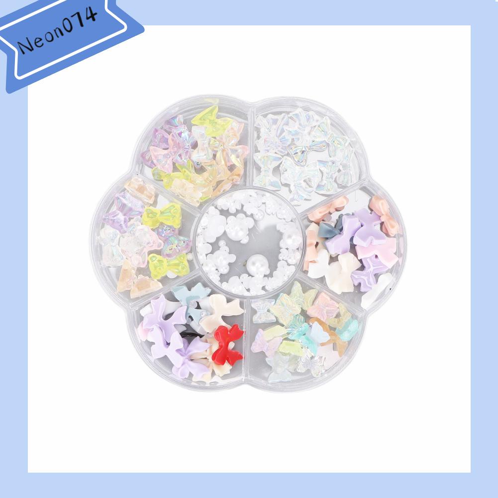 [Hàng mới về] Hộp phụ kiện 3D bằng nhựa resin sáng bóng dùng trang trí móng nghệ thuật DIY xinh xắn thời trang