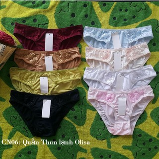 CN06-Quần lót nữ thun lạnh phối ren Olisa
