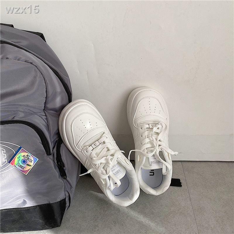 Phiên bản Hàn Quốc của những đôi giày trắng nhỏ nữ to dễ thương xấu xí 2021 new ins super fire student thể thao đa