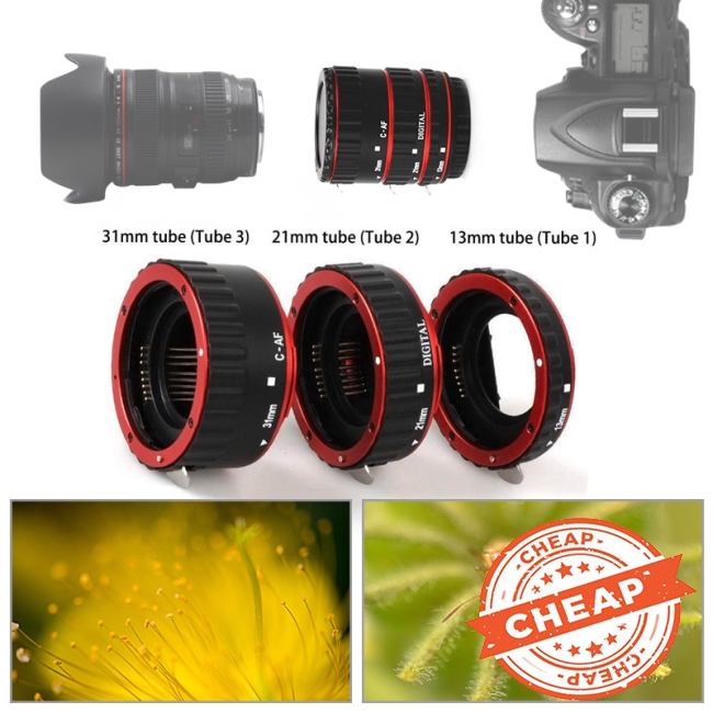 Metal Mount Lens Adapter Auto Focus AF Macro Extension Tube Ring for Canon EOS EF-S Lens 750 | BigBuy360 - bigbuy360.vn