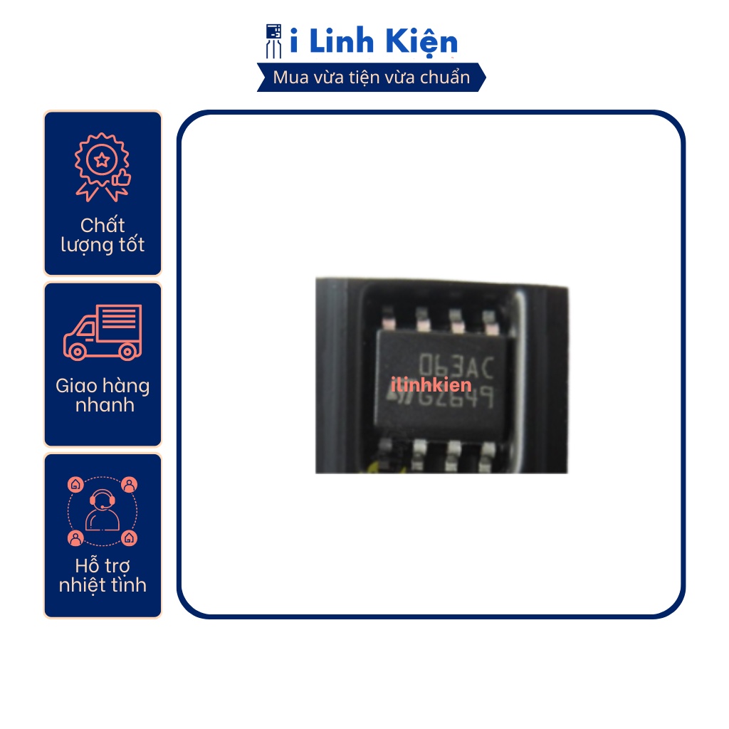 Ic chức năng MC34063 063AC SOP-8 DC-DC Converter chính hãng ST chất lượng