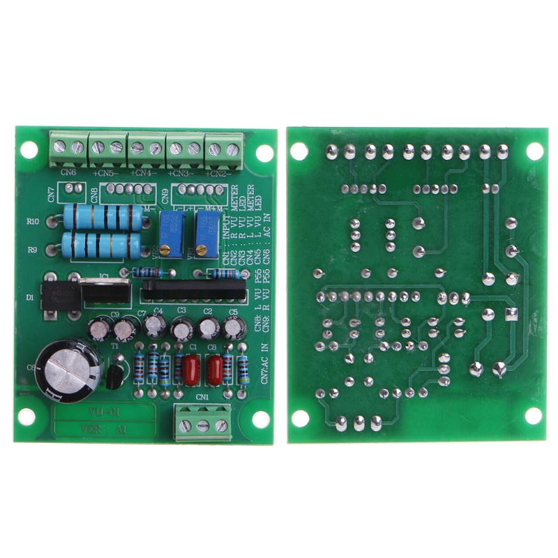 Bảng Mạch Khuếch Đại Tín Hiệu Âm Thanh Nổi Hai Mức DB VU AC12V Đầu Vào