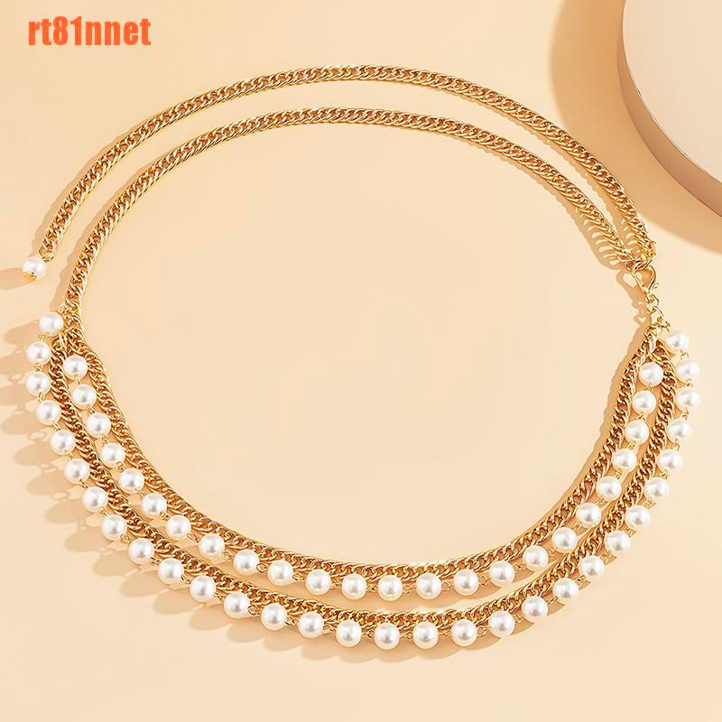 Thắt Lưng Nhiều Lớp Đính Hạt Ngọc Trai Phối Tua Rua Thời Trang Cho Nữ | BigBuy360 - bigbuy360.vn